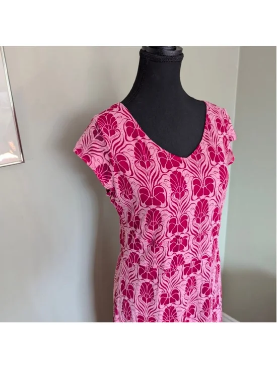 Merrell Flora Deco Cap-Sleeve Dress Fuschia M Activewear Athleisure - Picture 6 of 14